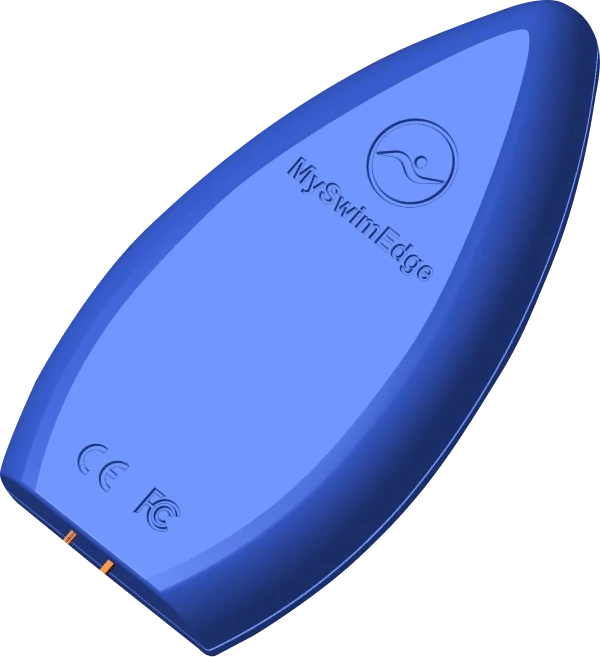 Rear side of the device for swimming
