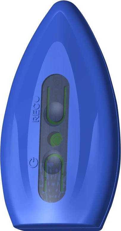 Front side of the device for swimming